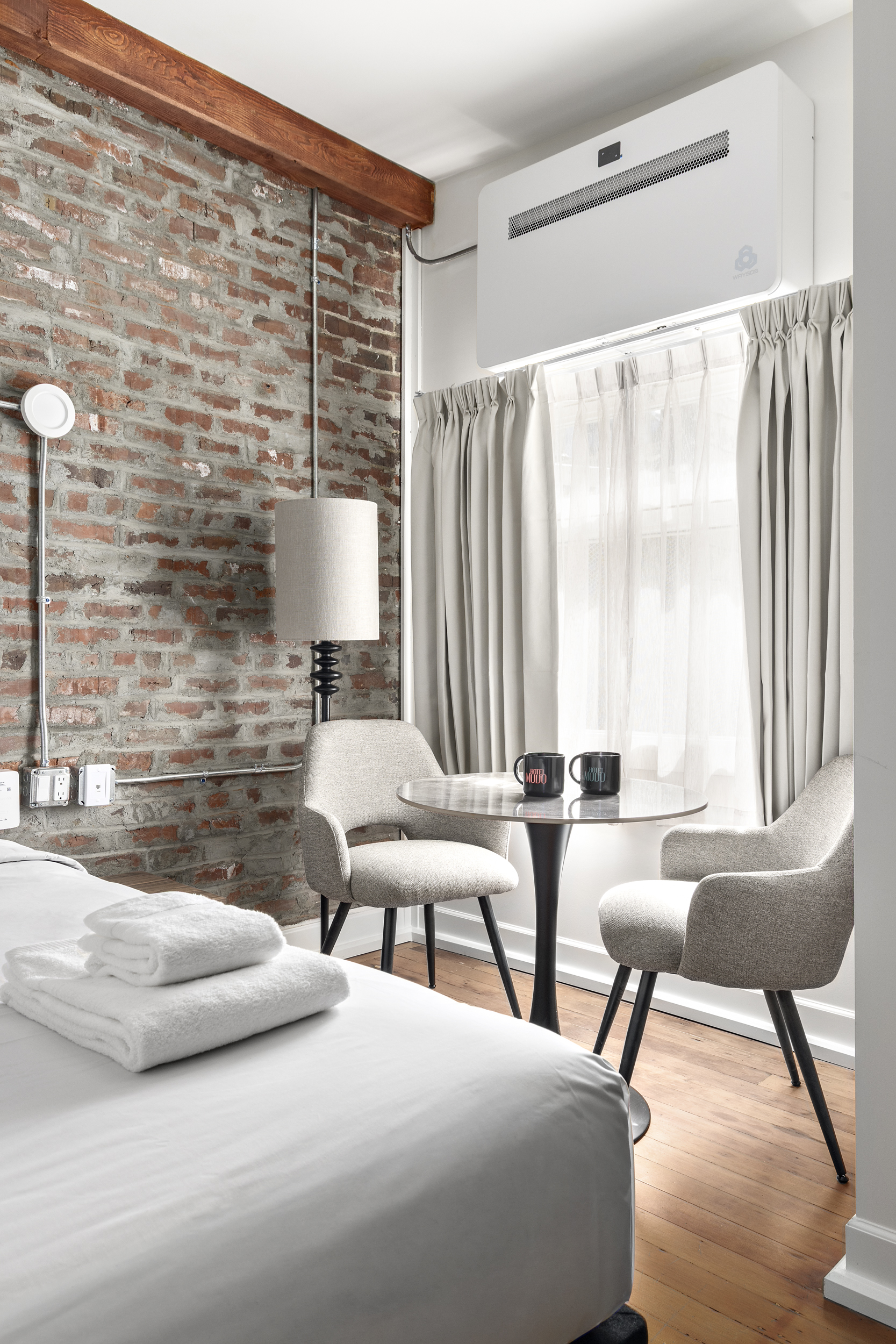 Spacious Studio guest room at Hotel Modo in downtown Vancouver